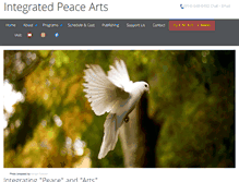 Tablet Screenshot of integrated-peace-arts.org